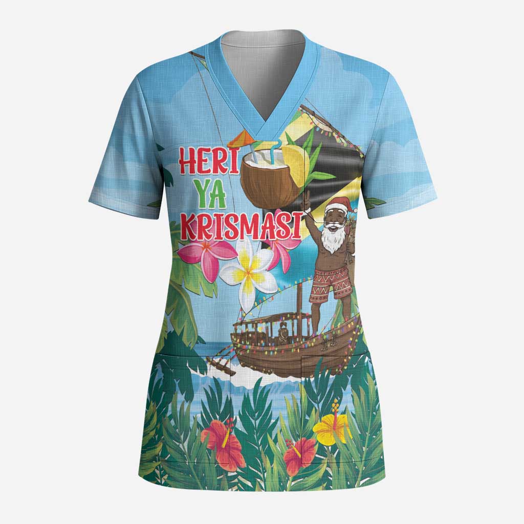 Tanzania Christmas Scrub Top Heri ya Krismasi - Wonder Print Shop