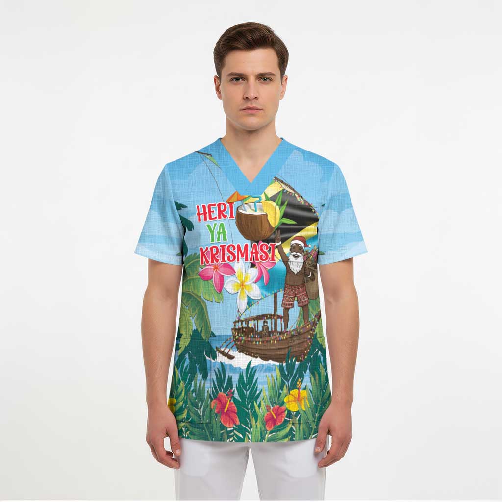 Tanzania Christmas Scrub Top Heri ya Krismasi - Wonder Print Shop