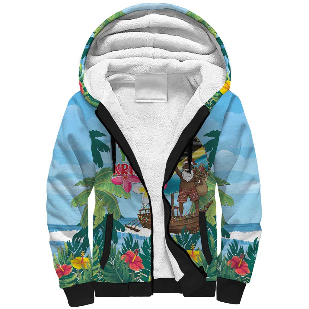 Tanzania Christmas Sherpa Hoodie Heri ya Krismasi - Wonder Print Shop
