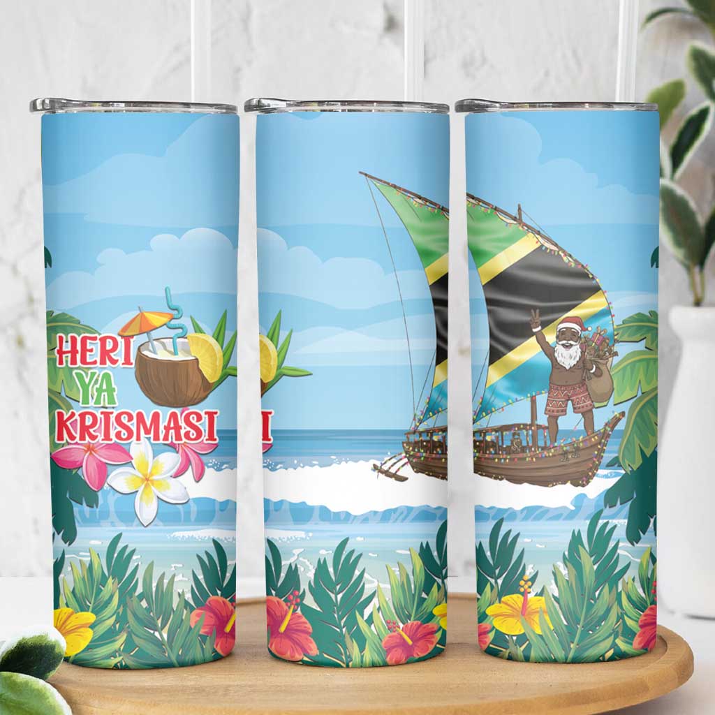 Tanzania Christmas Skinny Tumbler Heri ya Krismasi - Wonder Print Shop