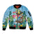 Tanzania Christmas Sleeve Zip Bomber Jacket Heri ya Krismasi - Wonder Print Shop
