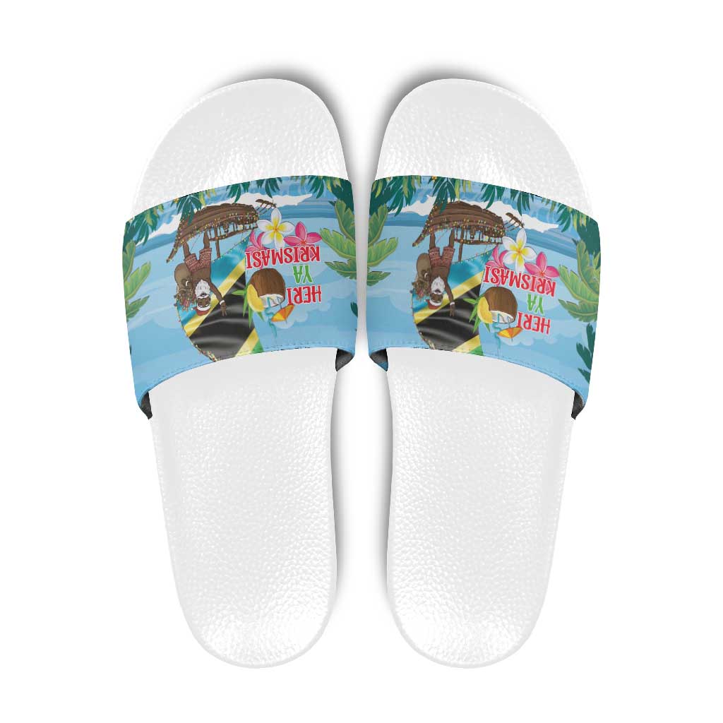 Tanzania Christmas Slide Sandals Heri ya Krismasi - Wonder Print Shop