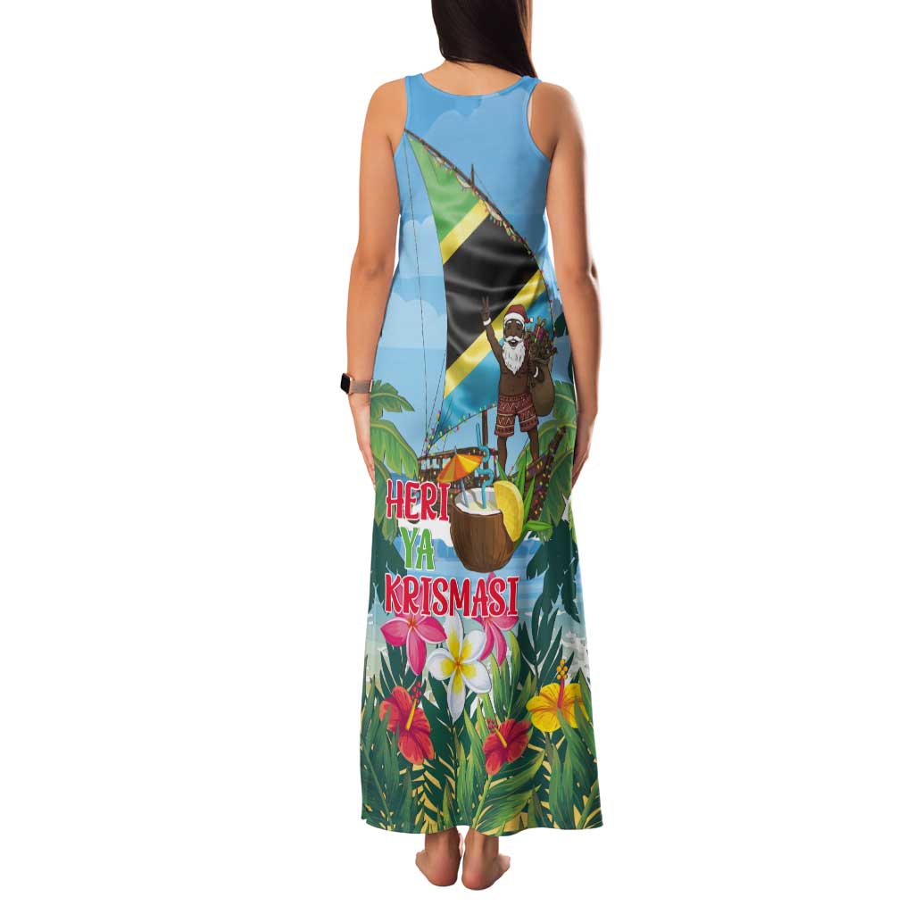 Tanzania Christmas Tank Maxi Dress Heri ya Krismasi - Wonder Print Shop