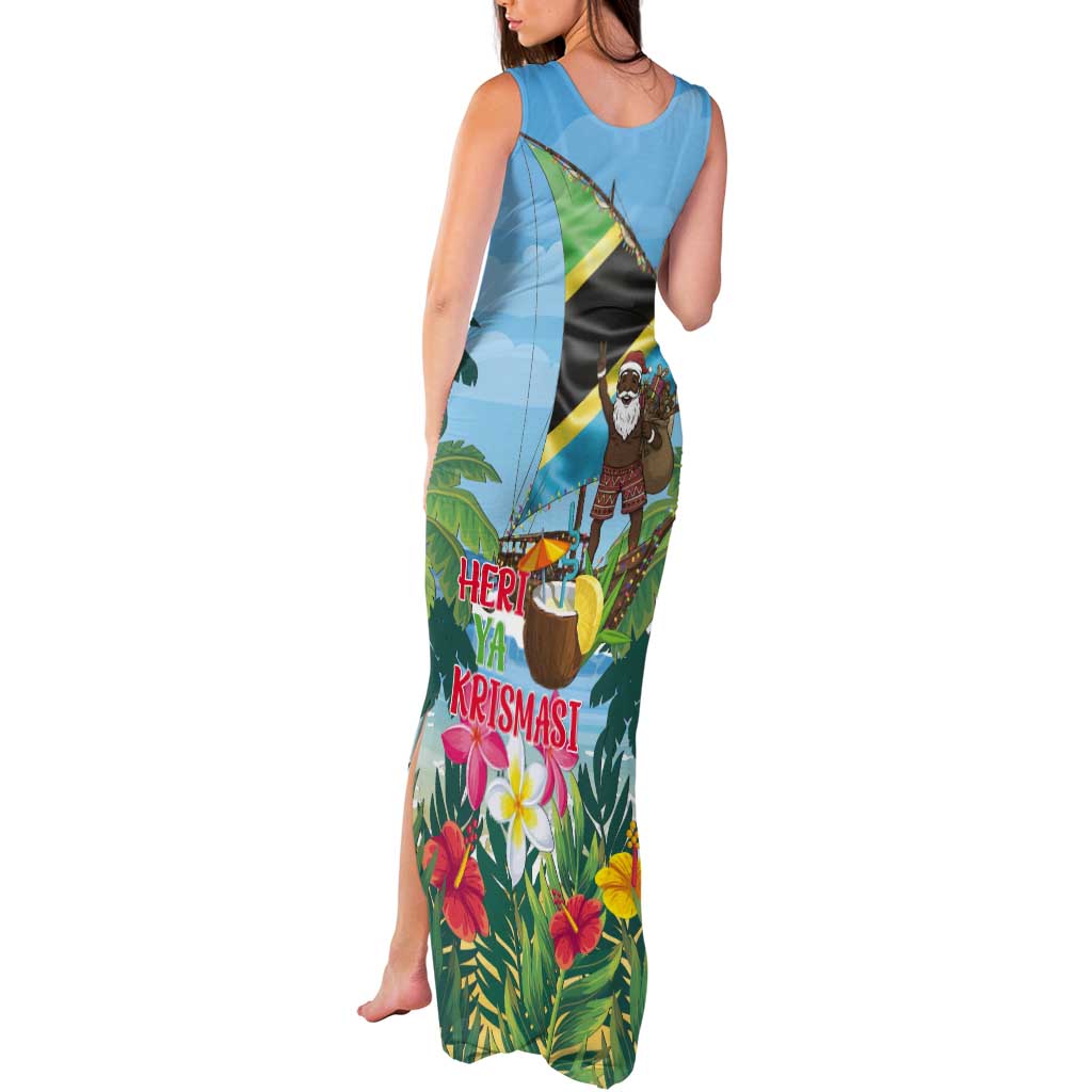 Tanzania Christmas Tank Maxi Dress Heri ya Krismasi - Wonder Print Shop