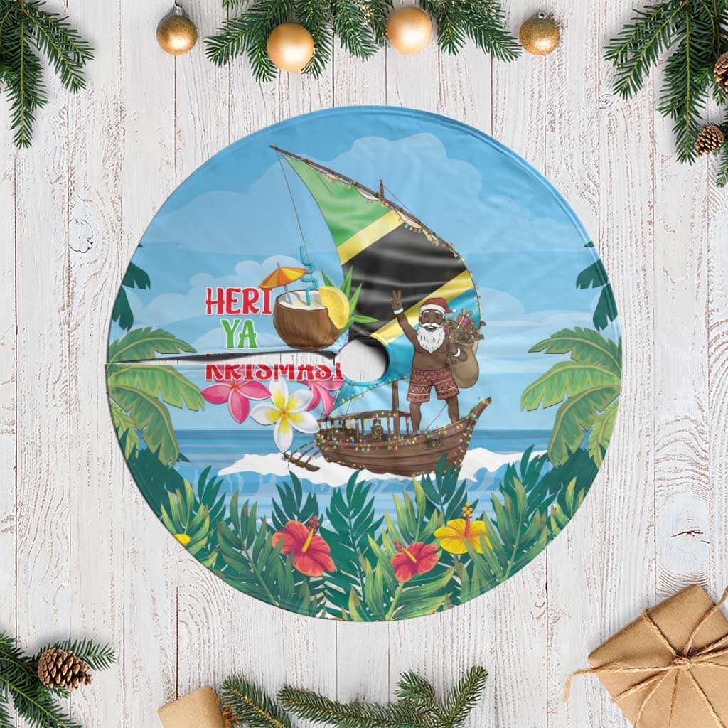 Tanzania Christmas Tree Skirt Heri ya Krismasi - Wonder Print Shop