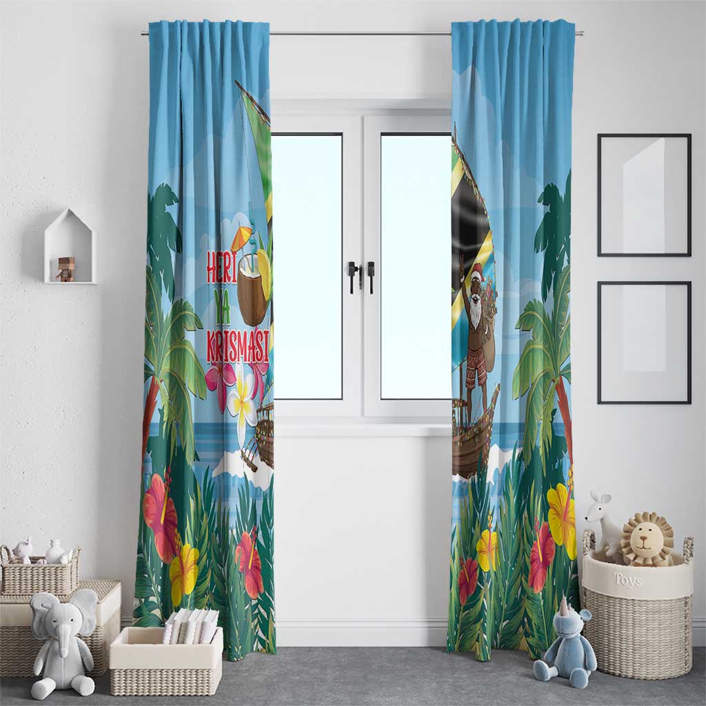 Tanzania Christmas Window Curtain Heri ya Krismasi - Wonder Print Shop