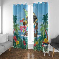 Tanzania Christmas Window Curtain Heri ya Krismasi - Wonder Print Shop