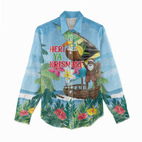 Tanzania Christmas Women Casual Shirt Heri ya Krismasi - Wonder Print Shop