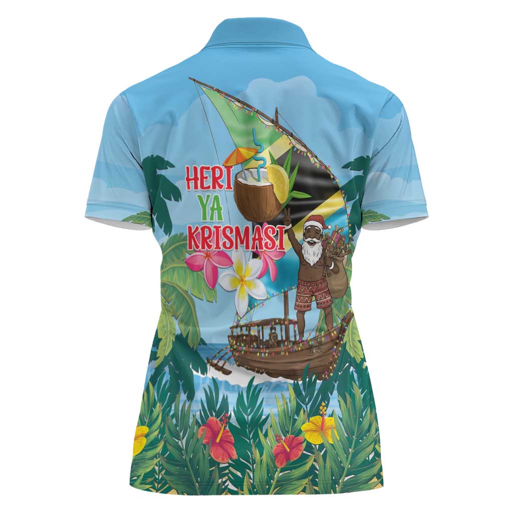 Tanzania Christmas Women Polo Shirt Heri ya Krismasi - Wonder Print Shop