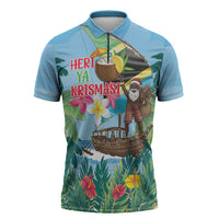 Tanzania Christmas Zipper Polo Shirt Heri ya Krismasi - Wonder Print Shop