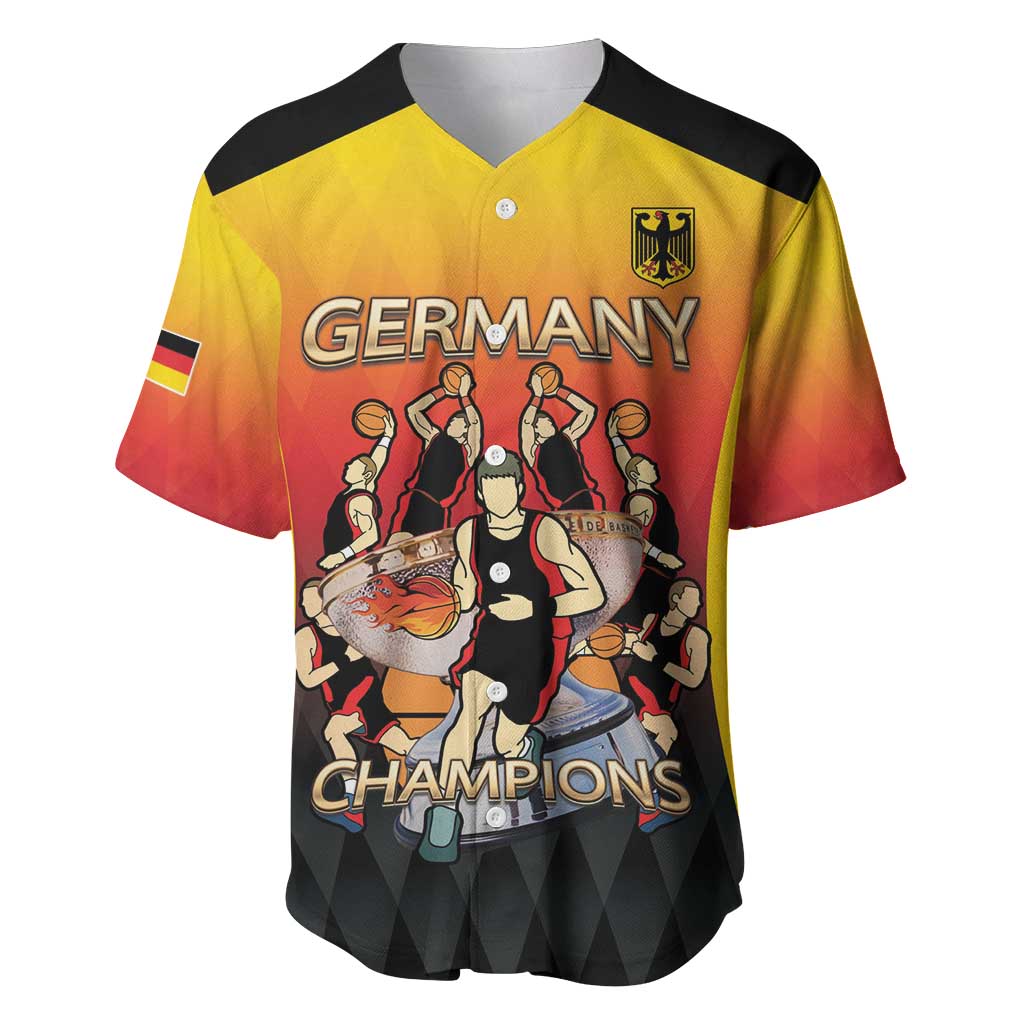 Custom Germany Basketball Baseball Jersey European Champions 2025 - Wonder Print Shop