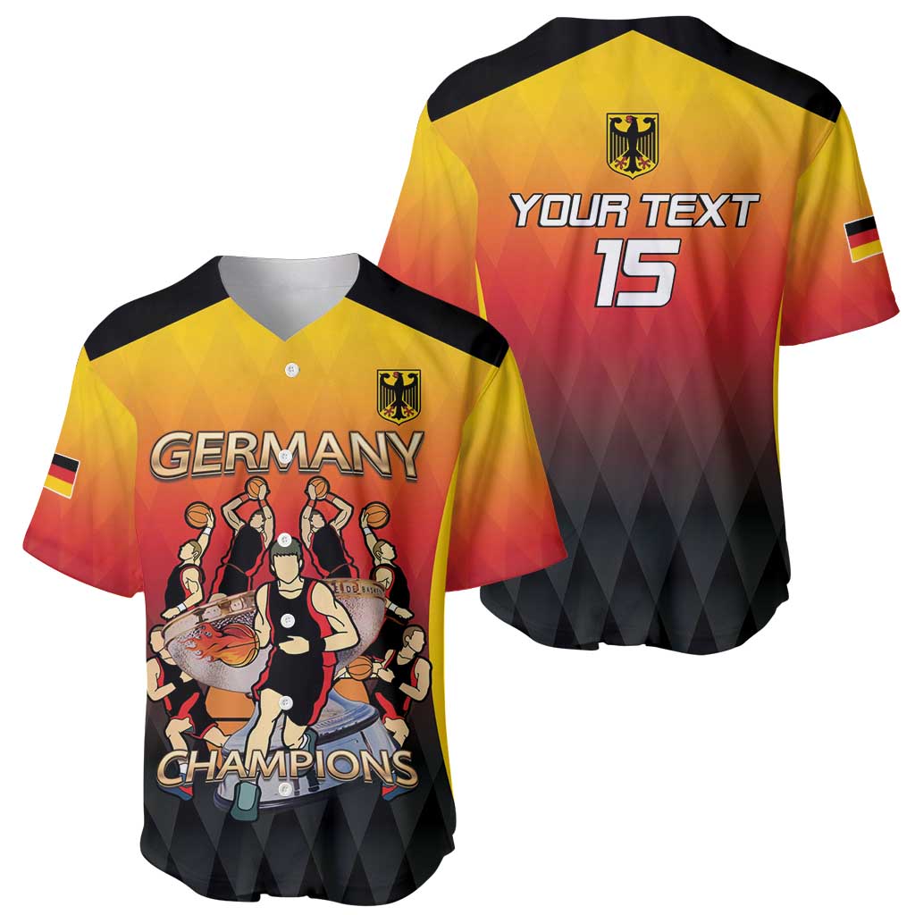Custom Germany Basketball Baseball Jersey European Champions 2025 - Wonder Print Shop