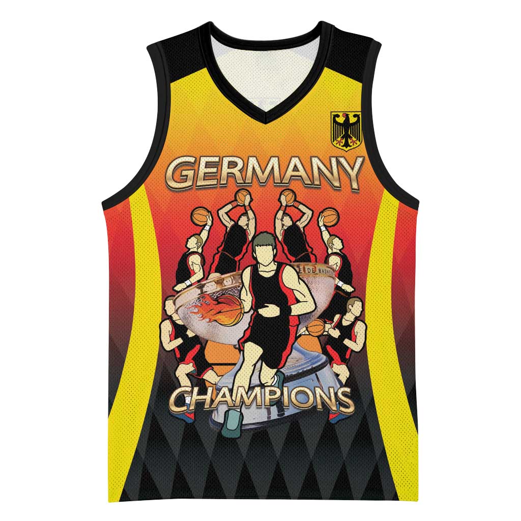 Custom Germany Basketball Basketball Jersey European Champions 2025 - Wonder Print Shop