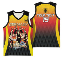 Custom Germany Basketball Basketball Jersey European Champions 2025 - Wonder Print Shop