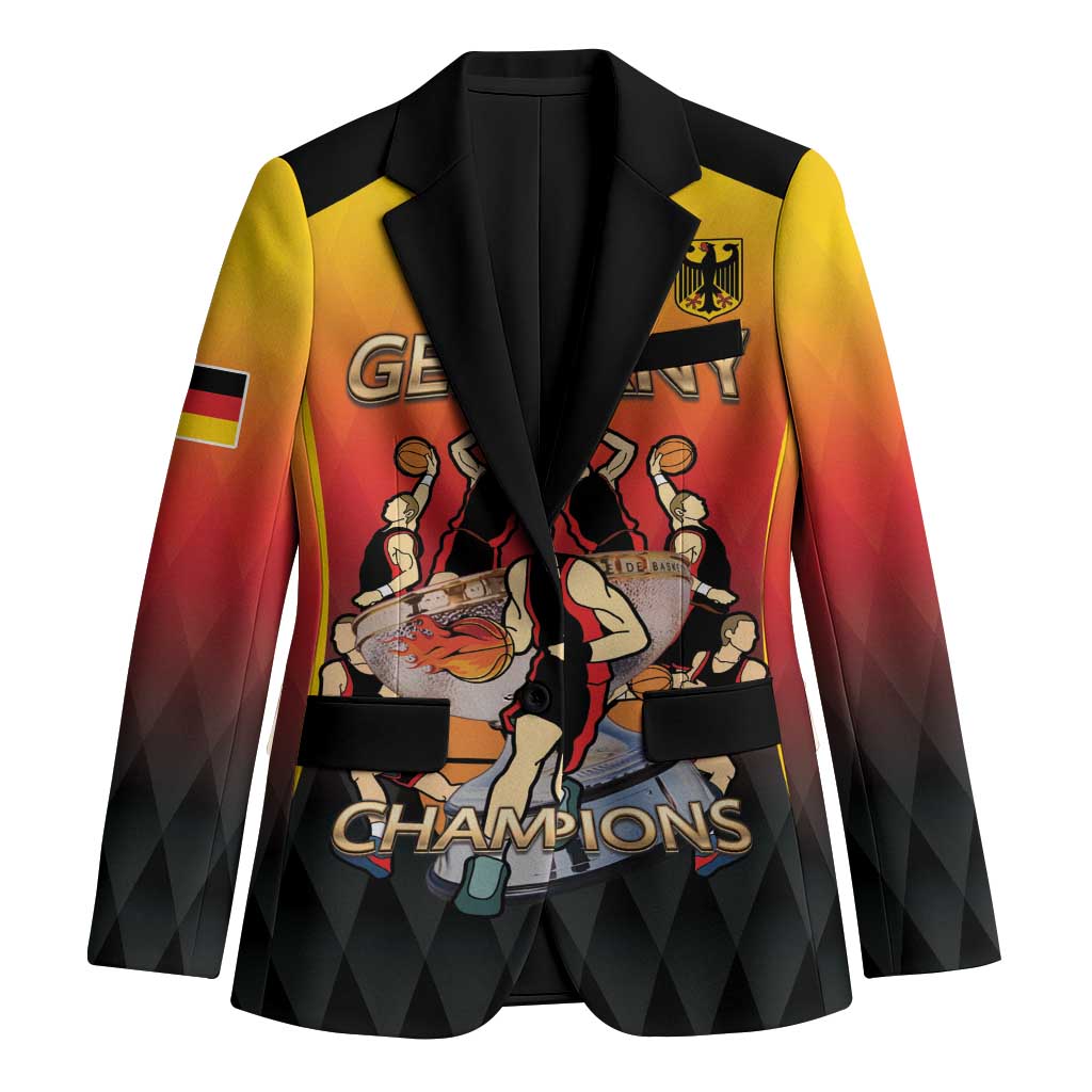 Custom Germany Basketball Blazer European Champions 2025 - Wonder Print Shop
