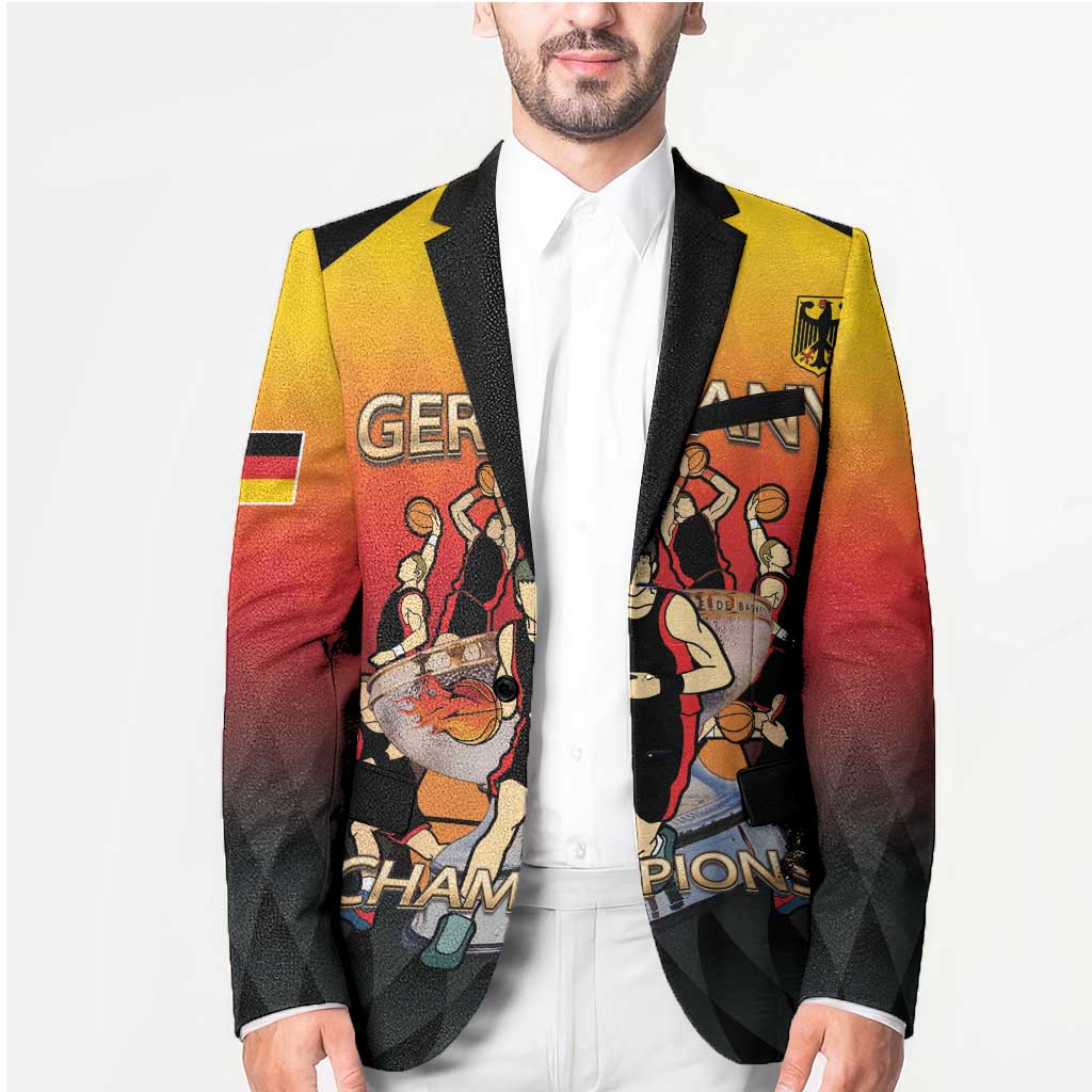 Custom Germany Basketball Blazer European Champions 2025 - Wonder Print Shop