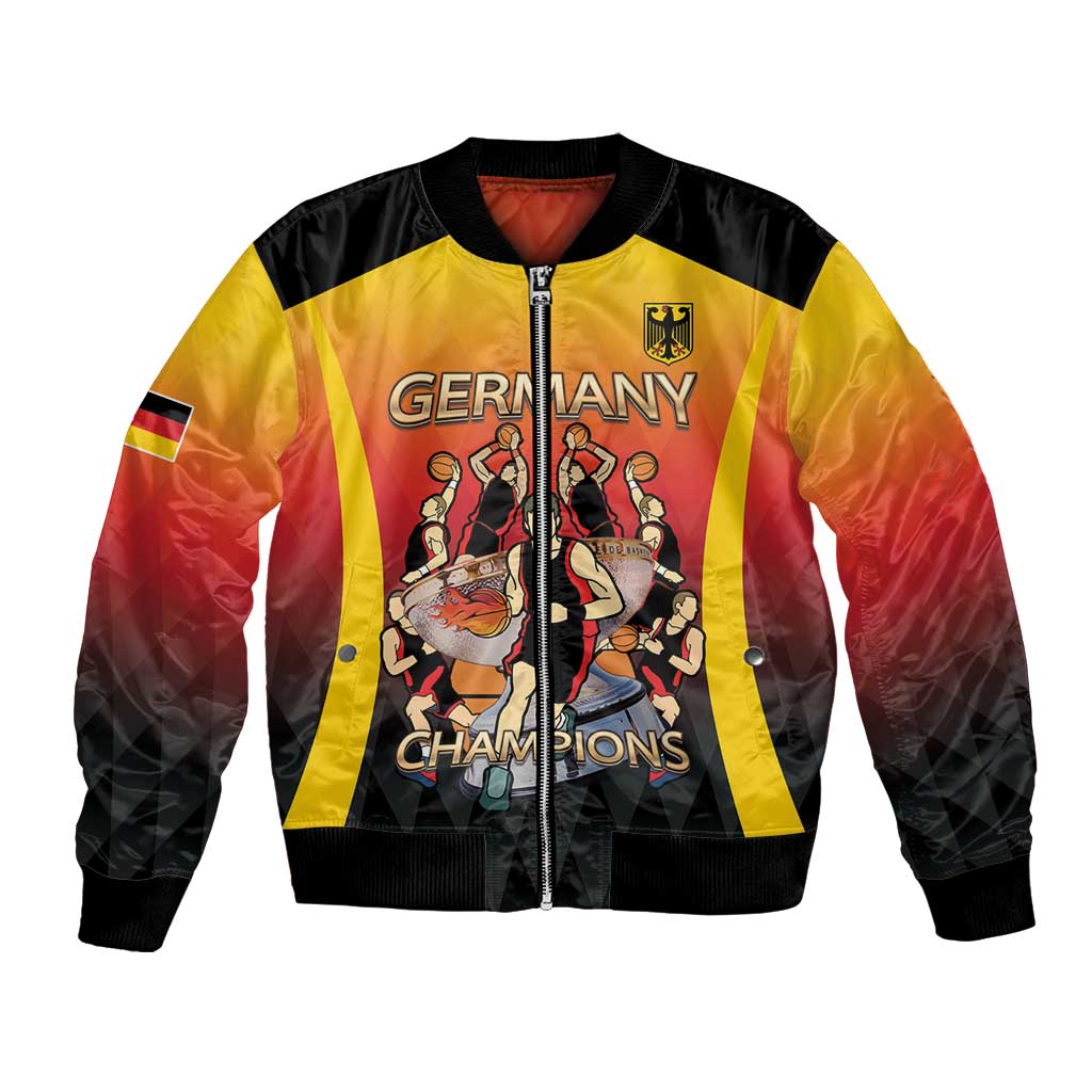 Custom Germany Basketball Bomber Jacket European Champions 2025 - Wonder Print Shop