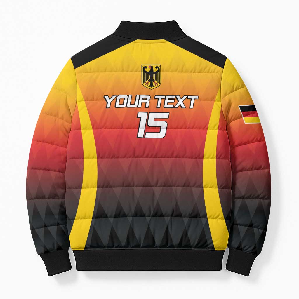 Custom Germany Basketball Bomber Puffer Jacket European Champions 2025 - Wonder Print Shop