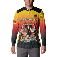 Custom Germany Basketball Button Sweatshirt European Champions 2025 - Wonder Print Shop