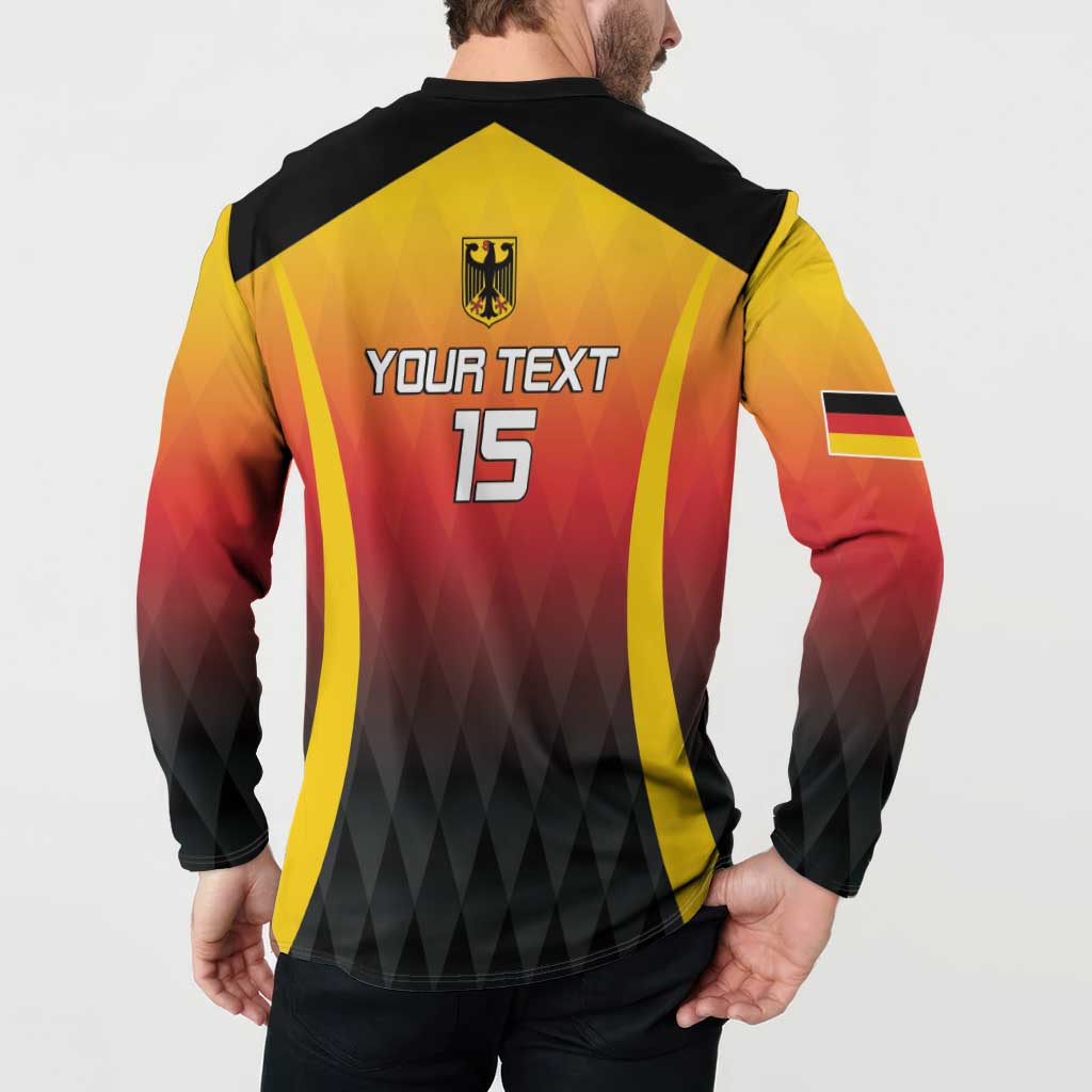 Custom Germany Basketball Button Sweatshirt European Champions 2025 - Wonder Print Shop