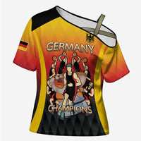 Custom Germany Basketball Cross Shoulder Shirt European Champions 2025 - Wonder Print Shop