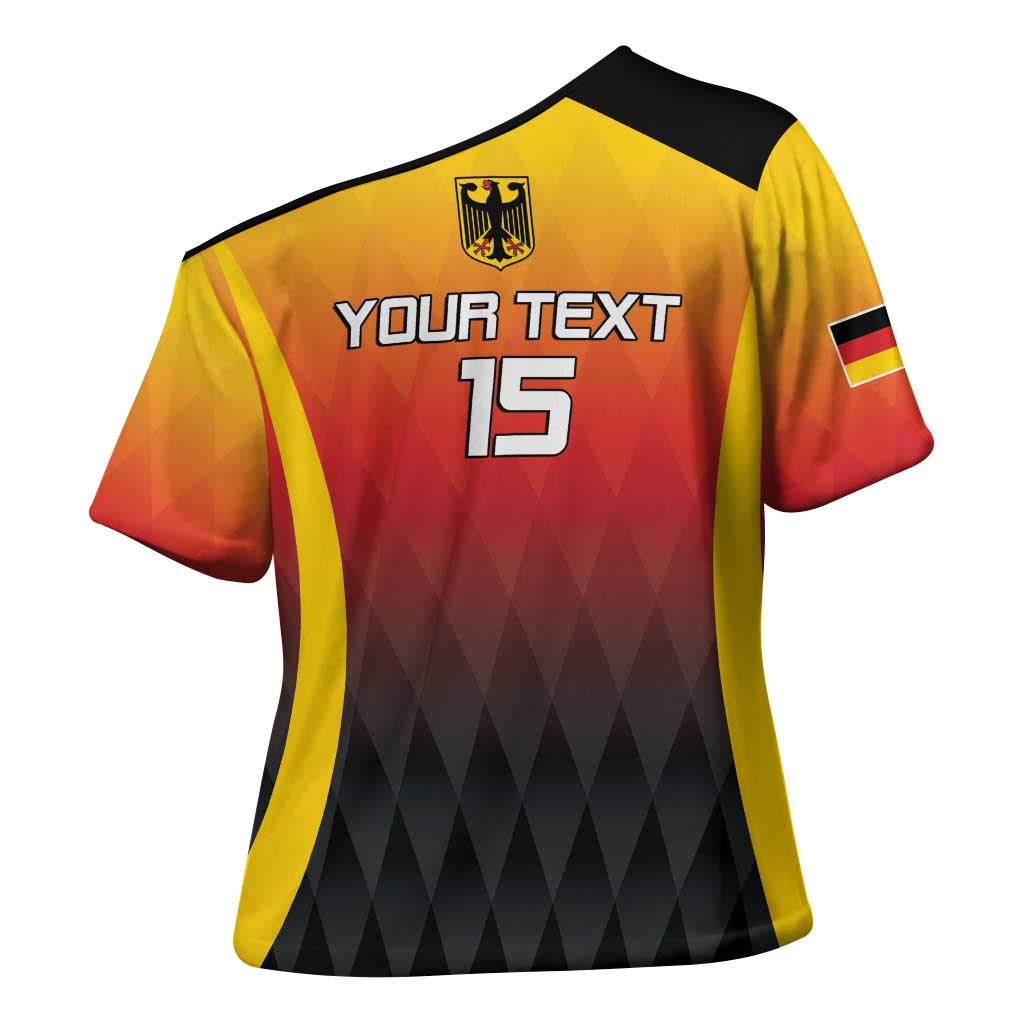 Custom Germany Basketball Cross Shoulder Shirt European Champions 2025 - Wonder Print Shop