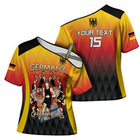 Custom Germany Basketball Cross Shoulder Shirt European Champions 2025 - Wonder Print Shop