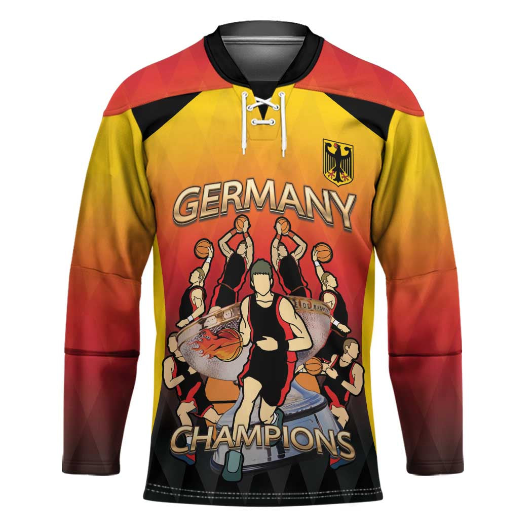 Custom Germany Basketball Hockey Jersey European Champions 2025 - Wonder Print Shop