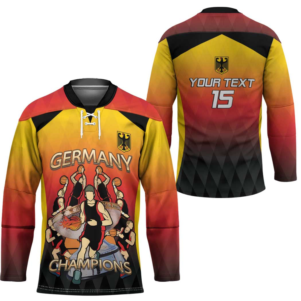 Custom Germany Basketball Hockey Jersey European Champions 2025 - Wonder Print Shop