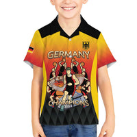 Custom Germany Basketball Kid Hawaiian Shirt European Champions 2025 - Wonder Print Shop