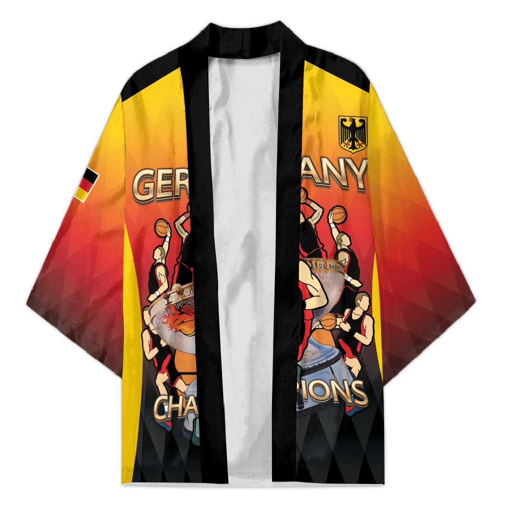 Custom Germany Basketball Kimono European Champions 2025 - Wonder Print Shop