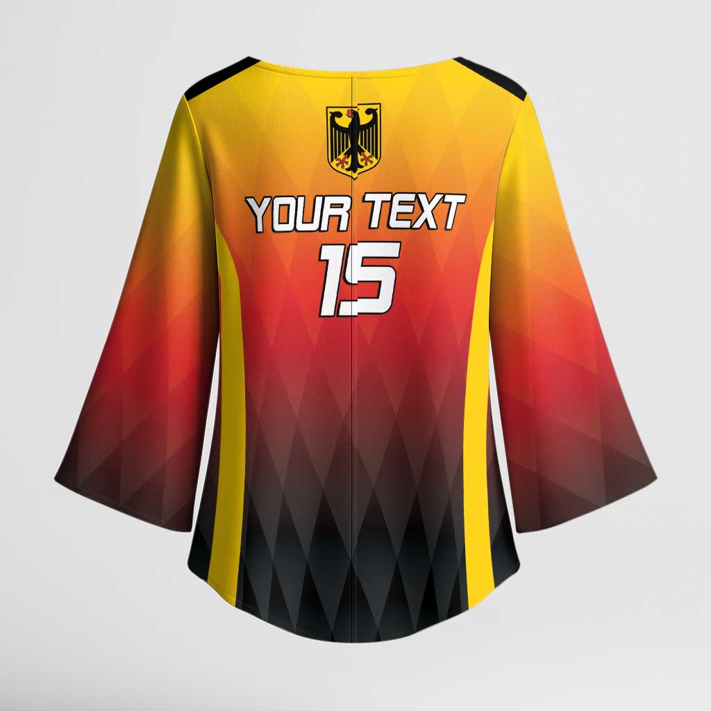Custom Germany Basketball Kimono Sleeve Blouse European Champions 2025 - Wonder Print Shop