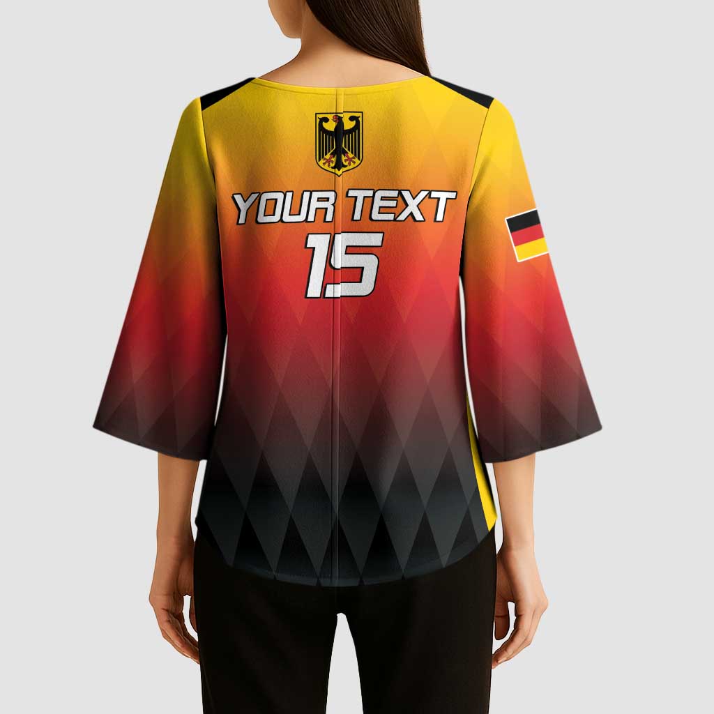 Custom Germany Basketball Kimono Sleeve Blouse European Champions 2025 - Wonder Print Shop