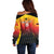Custom Germany Basketball Off Shoulder Sweater European Champions 2025 - Wonder Print Shop