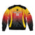 Custom Germany Basketball Sleeve Zip Bomber Jacket European Champions 2025 - Wonder Print Shop