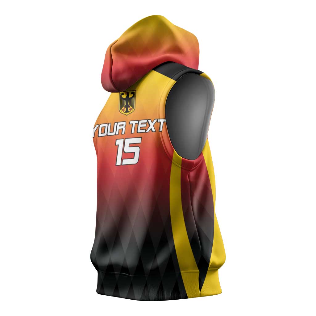 Custom Germany Basketball Sleeveless Hoodie European Champions 2025 - Wonder Print Shop