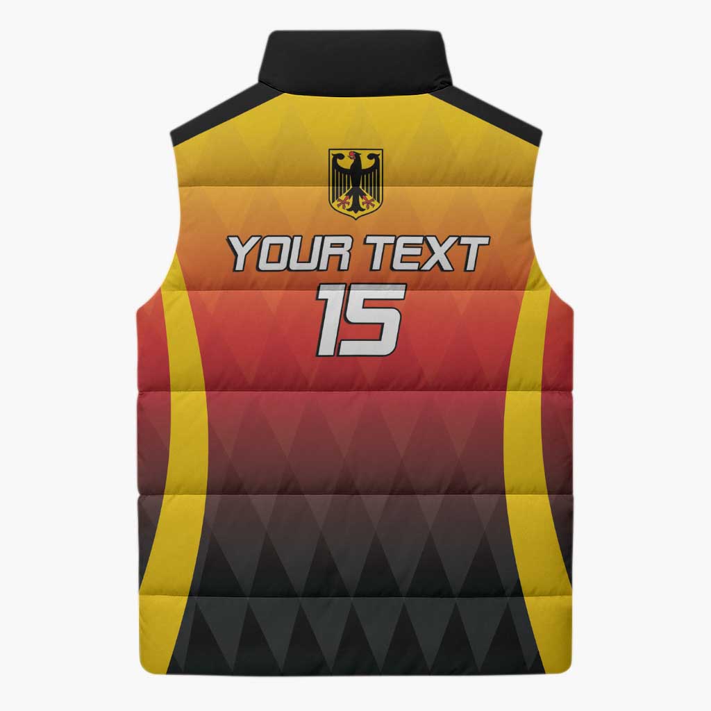 Custom Germany Basketball Sleeveless Puffer Jacket European Champions 2025 - Wonder Print Shop