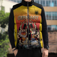 Custom Germany Basketball Sleeveless Puffer Jacket European Champions 2025 - Wonder Print Shop