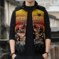 Custom Germany Basketball Sleeveless Puffer Jacket European Champions 2025 - Wonder Print Shop