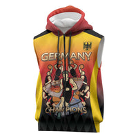 Custom Germany Basketball Sleeveless Zip Hoodie European Champions 2025 - Wonder Print Shop