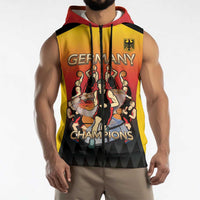 Custom Germany Basketball Sleeveless Zip Hoodie European Champions 2025 - Wonder Print Shop