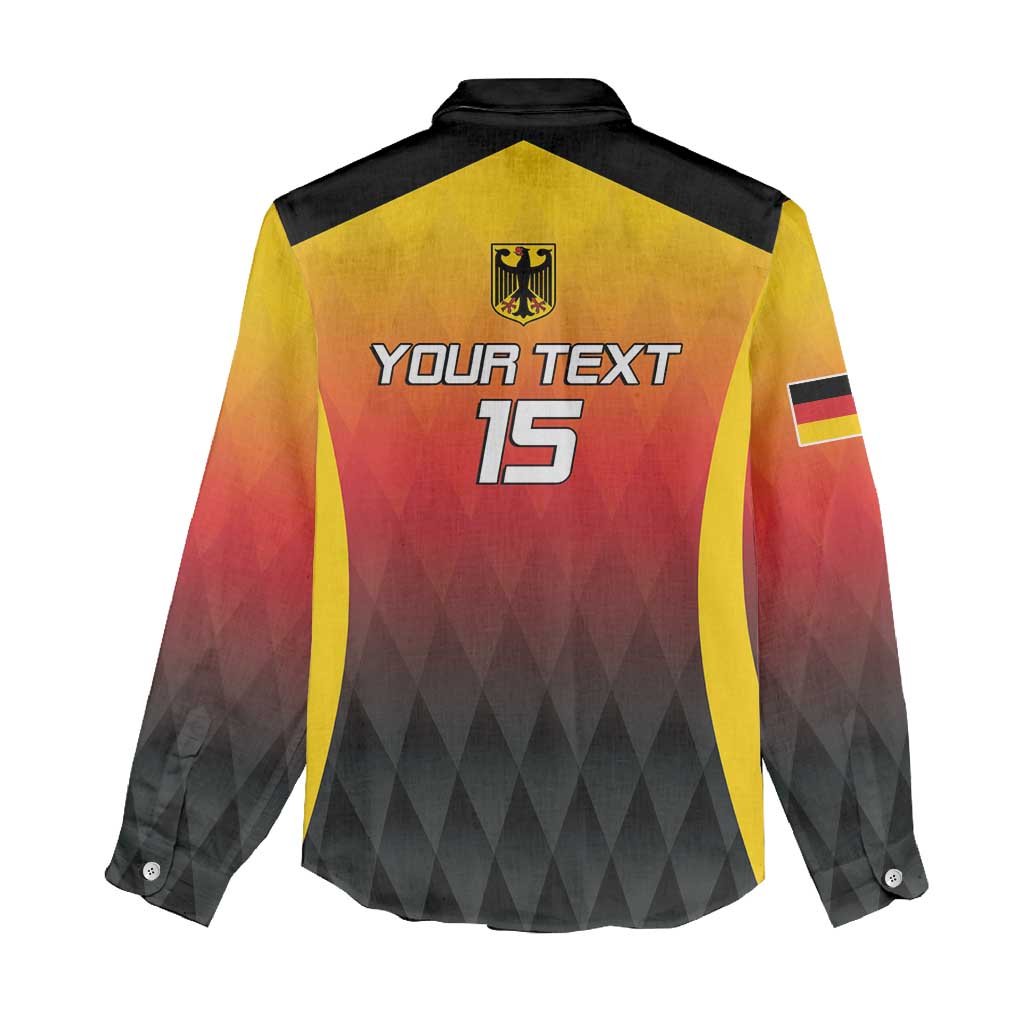 Custom Germany Basketball Women Casual Shirt European Champions 2025 - Wonder Print Shop