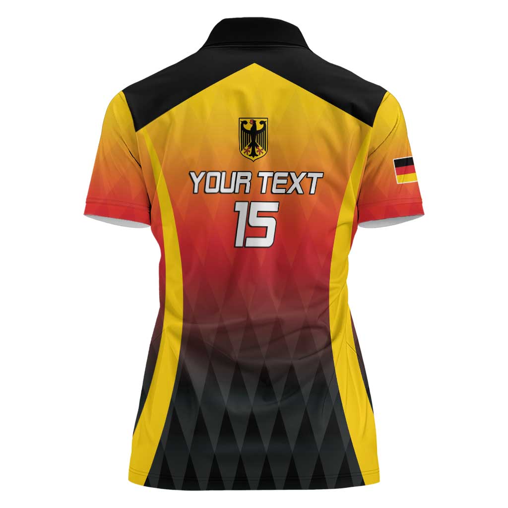 Custom Germany Basketball Women Polo Shirt European Champions 2025 - Wonder Print Shop