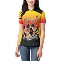 Custom Germany Basketball Women Polo Shirt European Champions 2025 - Wonder Print Shop