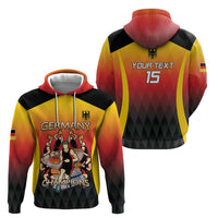 Custom Germany Basketball Zip Hoodie European Champions 2025 - Wonder Print Shop