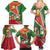 Suriname Independence Day Family Matching Summer Maxi Dress and Hawaiian Shirt Coat Of Arms With Lesser Kiskadee - Wonder Print Shop