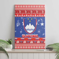 Slovenia Christmas Canvas Wall Art Coat Of Arms Vesel Bozic - Wonder Print Shop