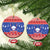 Slovenia Christmas Ceramic Ornament Coat Of Arms Vesel Bozic - Wonder Print Shop