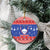 Slovenia Christmas Ceramic Ornament Coat Of Arms Vesel Bozic - Wonder Print Shop