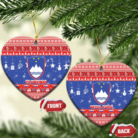 Slovenia Christmas Ceramic Ornament Coat Of Arms Vesel Bozic - Wonder Print Shop